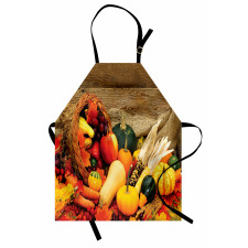 Food Scattered on Table Apron