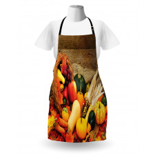 Food Scattered on Table Apron