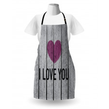 Words on Wood Planks Apron