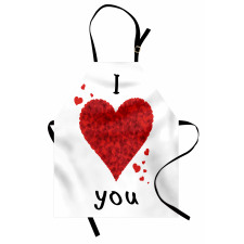 Love Bouquet Heart Apron