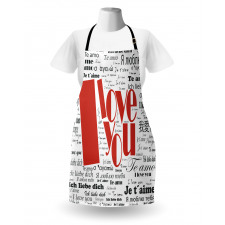 Newspaper Words Apron