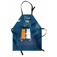 Love Cats on Roof Apron