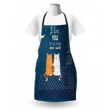 Love Cats on Roof Apron