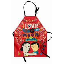 Couple Hug Oriental Apron