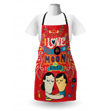 Couple Hug Oriental Apron