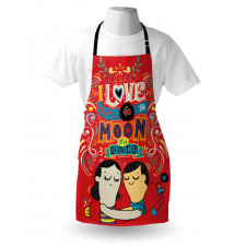 Couple Hug Oriental Apron