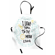 Cartoon Sibling Love Apron