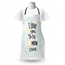 Cartoon Sibling Love Apron