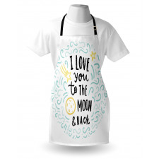 Cartoon Sibling Love Apron