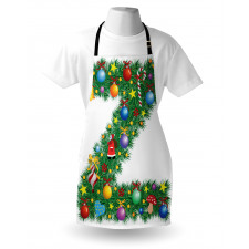 Traditional Font Xmas Apron