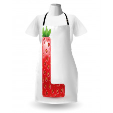 Ripe Strawberry Letter Apron