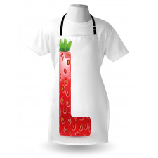 Ripe Strawberry Letter Apron