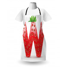 Capital W Strawberry Apron