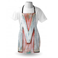 Old Wood Patterned M Apron