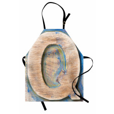 Q Uppercase Worn Wood Apron