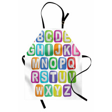 Colorful Alphabet Set Apron