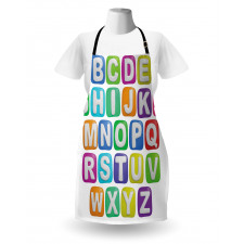 Colorful Alphabet Set Apron