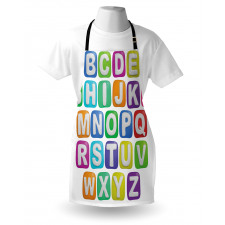 Colorful Alphabet Set Apron