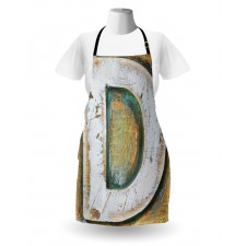 Rustic Initials Grunge Apron