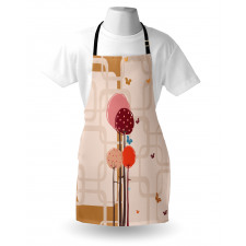 Colorful Trees Butterfly Apron