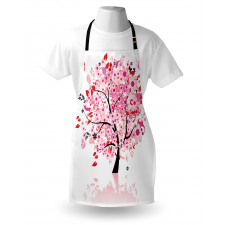 Abstract Tree and Flowers Apron