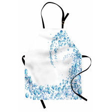 Water Droplets Bubbles Apron