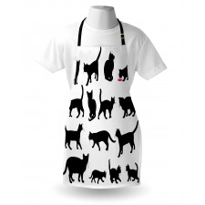 Black Kittens Pets Paws Apron