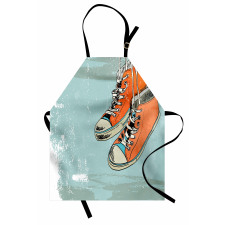 Vintage Punk Sport Shoes Apron