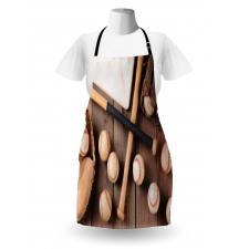 Bats Balls and Gloves Apron