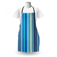 Vertical Stripes Retro Art Apron