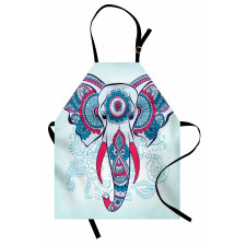 Doodle Elephant Design Apron