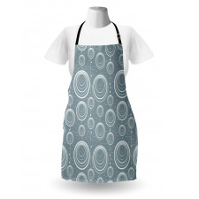 Wavy Short Lines Apron