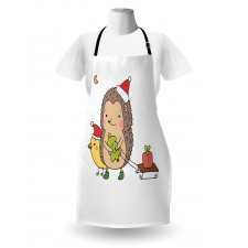 Cartoon Bird and Tree Apron