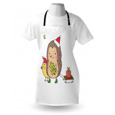 Cartoon Bird and Tree Apron