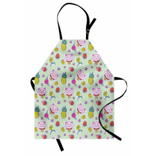 Smiling Cat Maneki Neko Apron