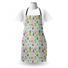 Smiling Cat Maneki Neko Apron