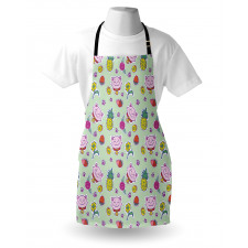 Smiling Cat Maneki Neko Apron