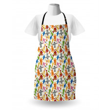 Boys Cartoon Robot Science Apron