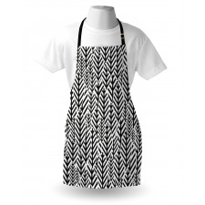 Modern Abstract Leaves Apron