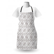 Abstract Modern Grid Apron