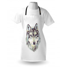 Hand Drawn Canine Head Apron