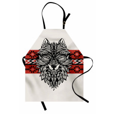 Tattoo Style Animal Face Apron