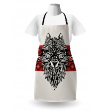 Tattoo Style Animal Face Apron