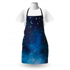 Night Time with Moon Star Apron