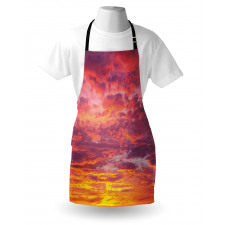 Sunset Clouded Weather Apron