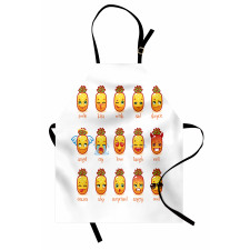 Funny Face Pineapples Apron