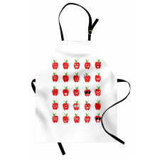 Apples with Faces Happy Apron