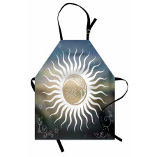 Celestial Body Silhouettes Apron