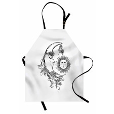 Feathers Ornate Lunar Sky Apron