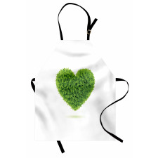 Heart with Fresh Leaves Apron